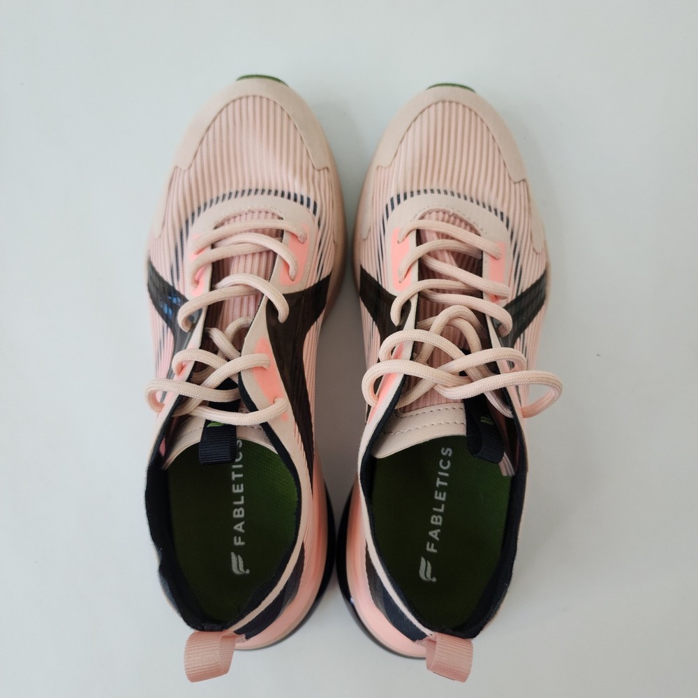 Fabletics Womens Pink Black Training Sneakers Air Cushion Athletic Shoes SH 33 - Picture 7 of 7
